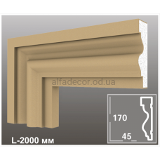 Наличник(молдинг) фасадный N-21 AlfaDecor