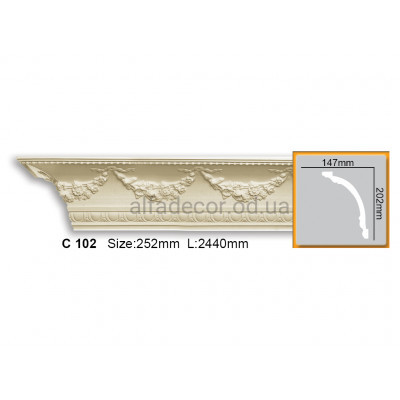 Карниз Gaudi Decor C 102 (2.44м) купить в Одессе