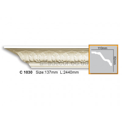 Карниз Gaudi Decor C 1030 (2.44м) купити в Одесі