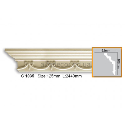 Карниз Gaudi Decor C 1035 (2.44м) купити в Одесі