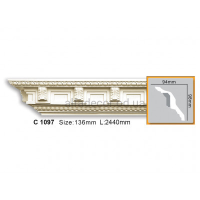 Карниз Gaudi Decor C 1097 (2.44м) купити в Одесі
