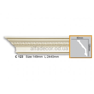 Карниз гибкий Gaudi Decor C 123 (2.44м) купить в Одессе