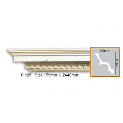 Карниз Gaudi Decor C 125 (2.44м) купити в Одесі