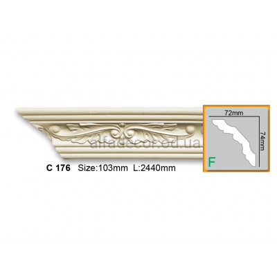 Карниз Gaudi Decor C 176 (2.44м) купить в Одессе
