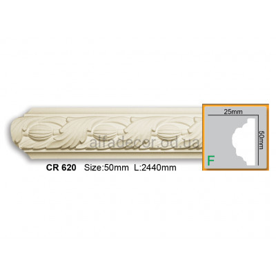 Молдинг гнучкий Gaudi Decor CR 620 (2.44м) купити в Одесі