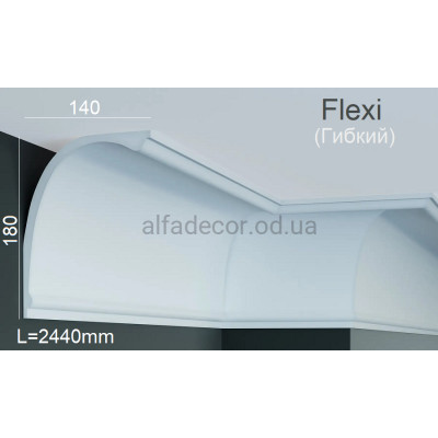Карниз поліуретановий гнучкий Gaudi Decor P 888 Flexi (2.44м) купити в Одесі