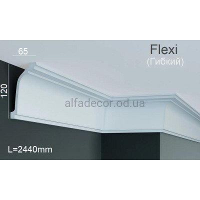 Карниз полиуретановый гибкий Gaudi Decor P 136 Flexi (2.44м) купить в Одессе