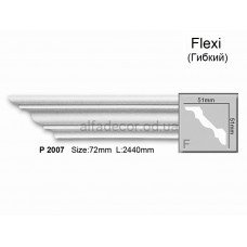Карниз поліуретановий гнучкий Gaudi Decor P 2007 Flexi (2.44м)