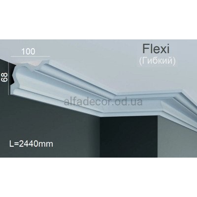 Карниз полиуретановый гибкий Gaudi Decor P 2056 Flexi (2.44м) купить в Одессе