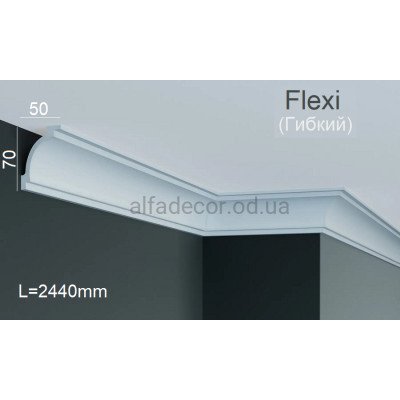 Карниз полиуретановый гибкий Gaudi Decor P 221 Flexi (2.44м) купить в Одессе