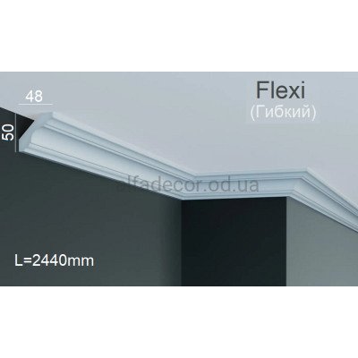Карниз полиуретановый гибкий Gaudi Decor P 222 Flexi (2.44м) купить в Одессе