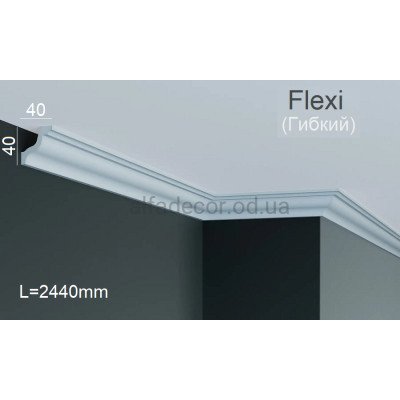 Карниз полиуретановый гибкий Gaudi Decor P 224 Flexi (2.44м) купить в Одессе