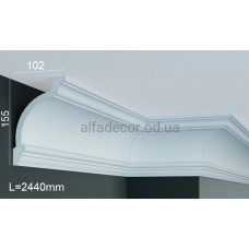 Карниз полиуретановый потолочный Gaudi Decor P 133 (2.44м)