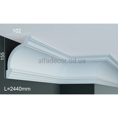 Карниз полиуретановый потолочный Gaudi Decor P 133 (2.44м) купить в Одессе