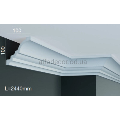 Карниз полиуретановый потолочный Gaudi Decor P 223 (2.44м) купить в Одессе