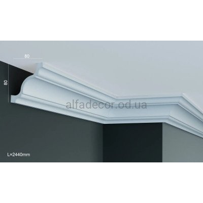 Карниз полиуретановый потолочный Gaudi Decor P 2001 (2.44м) купить в Одессе