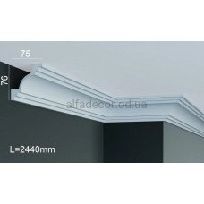 Карниз поліуретановий стельовий Gaudi Decor P 203 (2.44м)