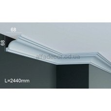 Карниз поліуретановий стельовий Gaudi Decor P 208 (2.44м)