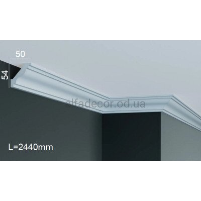 Карниз полиуретановый потолочный Gaudi Decor P 212 (2.44м) купить в Одессе