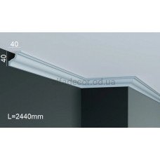 Карниз поліуретановий стельовий Gaudi Decor P 224 (2.44м)