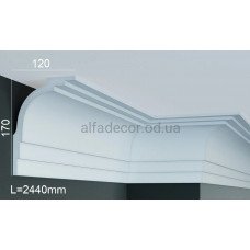 Карниз поліуретановий стельовий Gaudi Decor P 880 (2.44м) Карниз поліуретановий стельовий Gaudi Decor P 880 (2.44м)