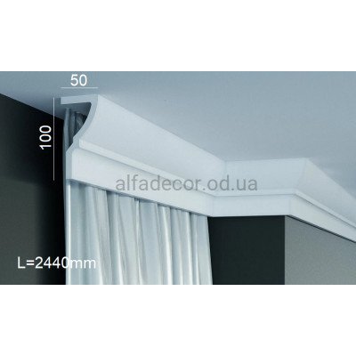 Карниз шторный полиуретановый Gaudi Decor P 889 (2.44м) купить в Одессе