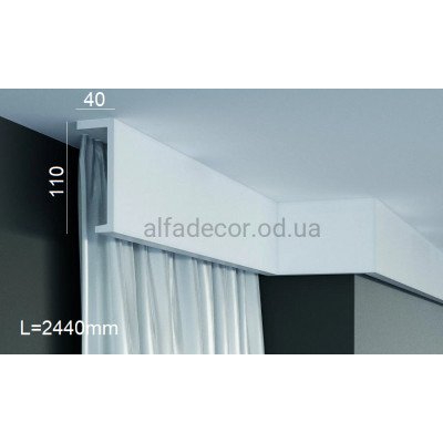 Карниз шторний поліуретановий Gaudi Decor P 890 (2.44м) купити в Одесі
