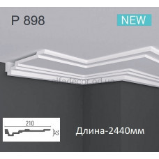 Карниз(молдинг) поліуретановий Caudi Decor P 898 (2.44м)
