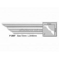 Карниз поліуретановий стельовий Gaudi Decor P 2007 (2.44м)