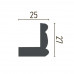 Карниз(молдинг) кутовий гнучкий Gaudi Decor P 2012 Flexi (2.44м) купити в Одесі