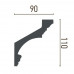 Карниз поліуретановий гнучкий Gaudi Decor P 2032 Flexi (2.44м) купити в Одесі