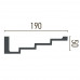 Карниз(молдинг) гнучкий Caudi Decor P 886 Flexi (2.44м) купити в Одесі