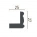 Карниз(молдинг) поліуретановий кутовий Gaudi Decor P 2012 (2.44м) купити в Одесі