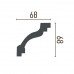 Карниз поліуретановий гнучкий Gaudi Decor P 208 Flexi (2.44м) купити в Одесі