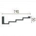 Карниз(молдинг) гибкий Caudi Decor P 886 Flexi (2.44м) купить в Одессе