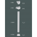 Напівколонна(ствол) Gaudi Decor L 9305 Half купити в Одесі