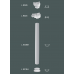 Полуколонна(ствол) Gaudi Decor L 9306 Half купить в Одессе