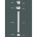Напівколонна(ствол) Gaudi Decor L 9303 Half купити в Одесі