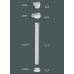 Капитель полуколонны Gaudi Decor L 9327 купить в Одессе
