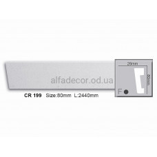 Молдинг поліуретановий гладкий Gaudi Decor CR 199 (2.44м)