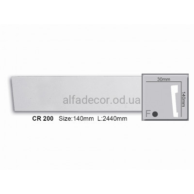 Молдинг полиуретановый гладкий Gaudi Decor CR 200 (2.44м) купить в Одессе