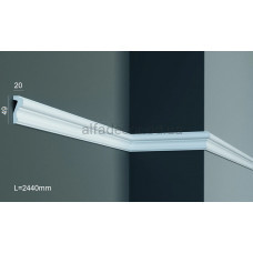 Молдинг полиуретановый гладкий Gaudi Decor CR 3073 (2.44м)