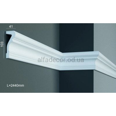 Молдинг полиуретановый гладкий Gaudi Decor CR 512 (2.44м) купить в Одессе