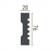 Молдинг полиуретановый гладкий Gaudi Decor CR 3079 (2.44м) купить в Одессе