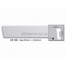 Молдинг полиуретановый гладкий Gaudi Decor CR 199 (2.44м)