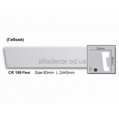 Молдинг полиуретановый гибкий Gaudi Decor CR 199 Flexi (2.44м) купить в Одессе