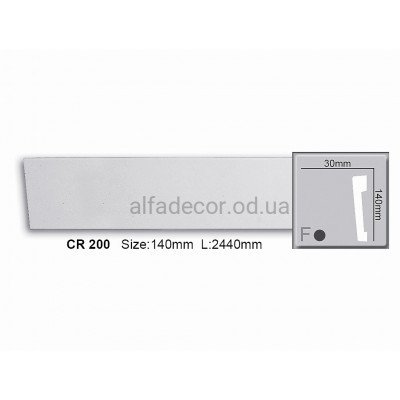 Молдинг полиуретановый гладкий Gaudi Decor CR 200 (2.44м) купить в Одессе