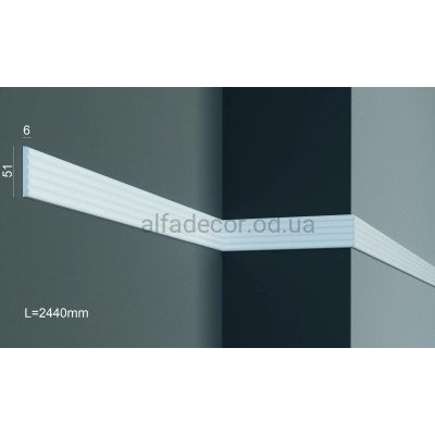 Молдинг поліуретановий гладкий Gaudi Decor CR 3002 (2.44м) купити в Одесі