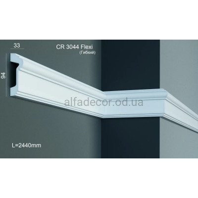 Молдинг полиуретановый гибкий Gaudi Decor CR 3044 Flexi (2.44м) купить в Одессе