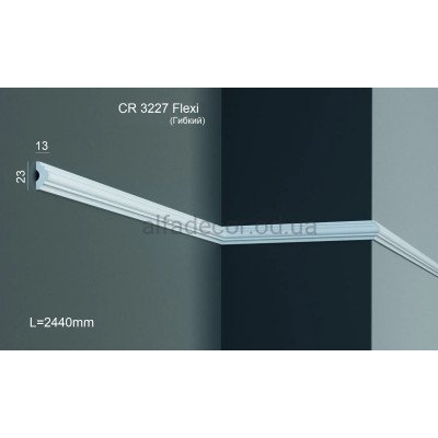 Молдинг полиуретановый гибкий Gaudi Decor CR 3227 Flexi (2.44м) купить в Одессе